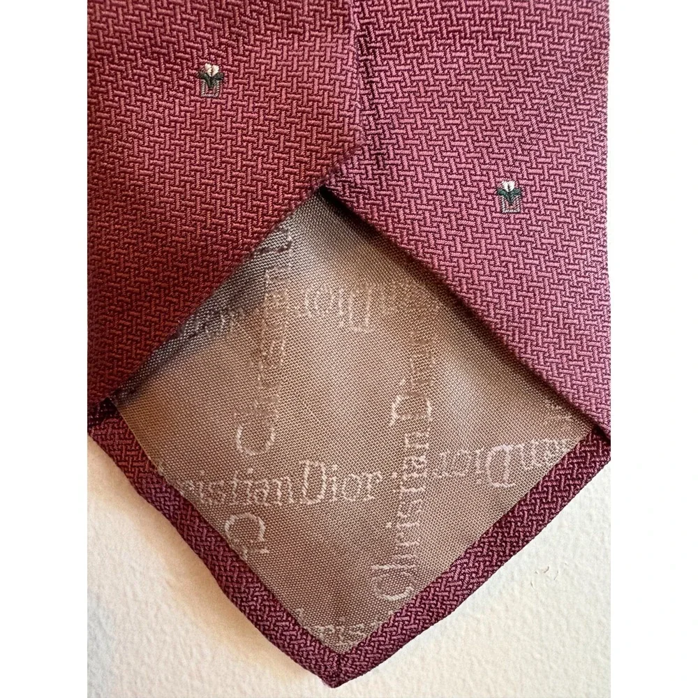 Vintage Christian Dior All Silk Tie Woven‎ in Italy Made in USA